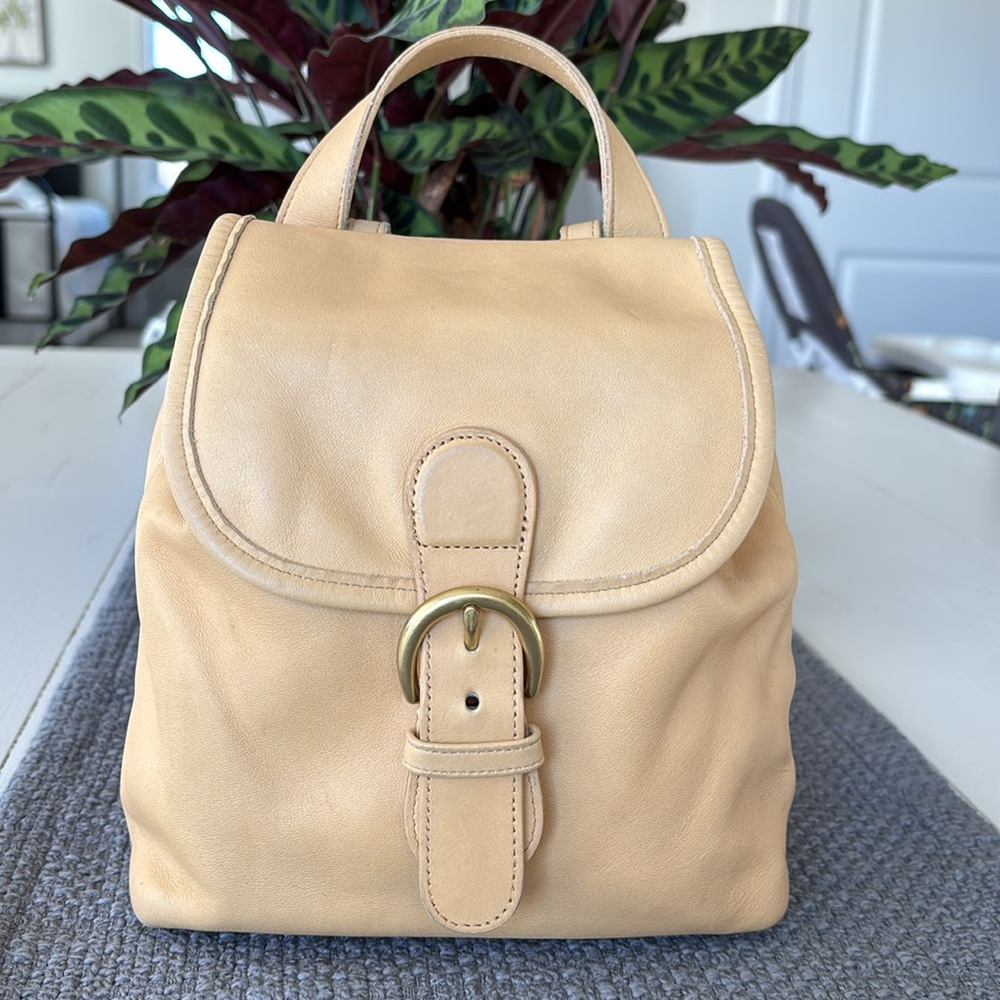 Vintage Coach Bantam Backpack #4152 Chamois